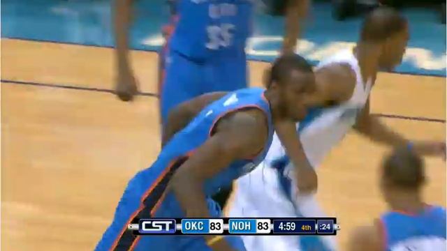 Sergei Ibaka dunks on Emeka Okafor (@New Orleans 24.01.2011) смотреть онлайн
