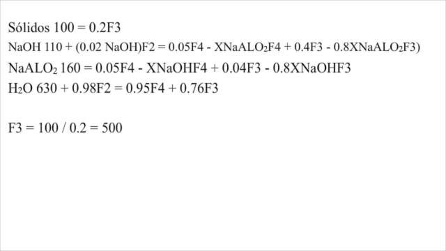 Balance de masas problema Lechada NaALO2 aluminato de sodio смотреть онлайн