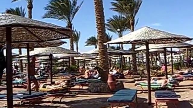 Хургада. Пляж отеля "Arabia Azur"(Hurghada. Hotel beach "Bel Air Azur", "Arabia Azur") смотреть онлайн