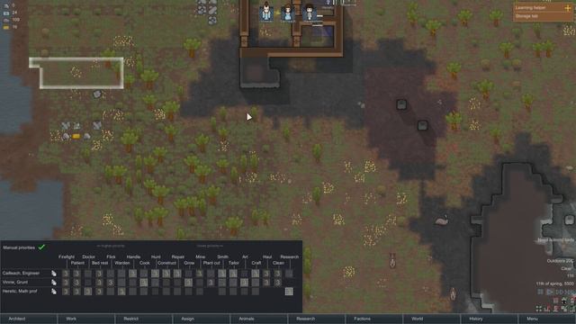 RimWorld Alpha 15 Gameplay Part 1 - The Mathematician, Entrepreneur, and the Grunt - Let's Play Ep смотреть онлайн