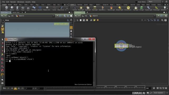 Python For Houdini. HOM. Создание ноды смотреть онлайн