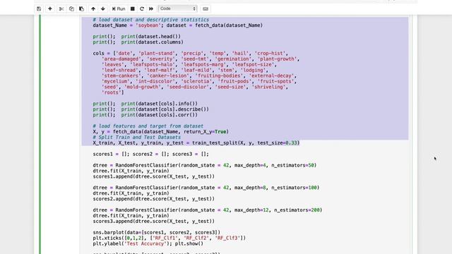 How to apply sklearn Random Forest Classifier to soybean dataset смотреть онлайн