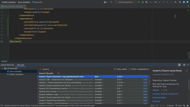 IntelliJ IDEA: Managing Dependencies смотреть онлайн