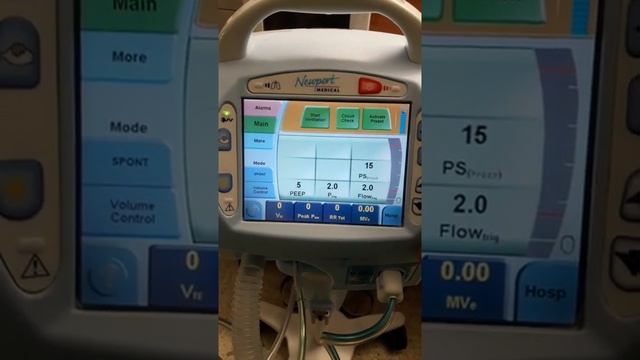 Newport ventilator part 9 how to ON BIPAP mode смотреть онлайн