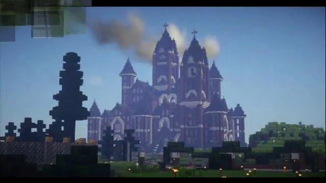 Красивые Замки Из игр и кино . В стиле Minecraft. смотреть онлайн