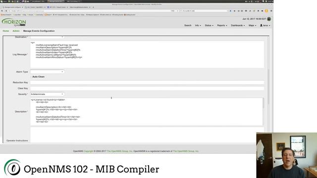 OpenNMS 102 : Using the MIB Compiler смотреть онлайн