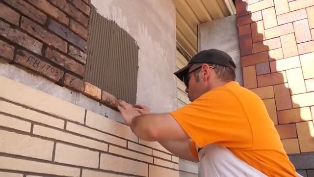 Облицовка фасада клинкерной плиткой (клей RKS), +7 383 213 45 49, www klinkerburg ru смотреть онлайн