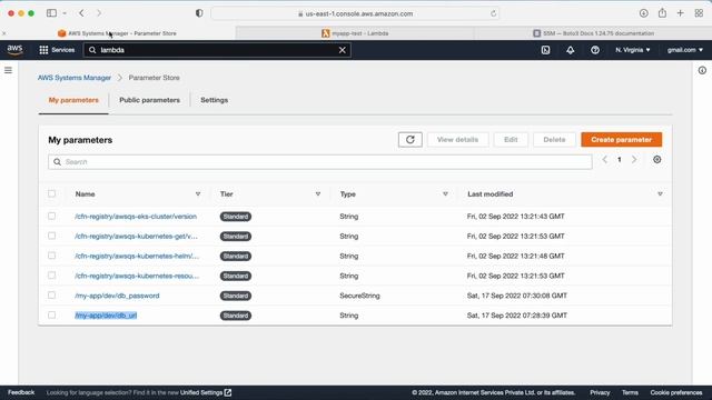 AWS Tutorial | Demo - AWS Systems Manager Parameter Store with lambda function смотреть онлайн