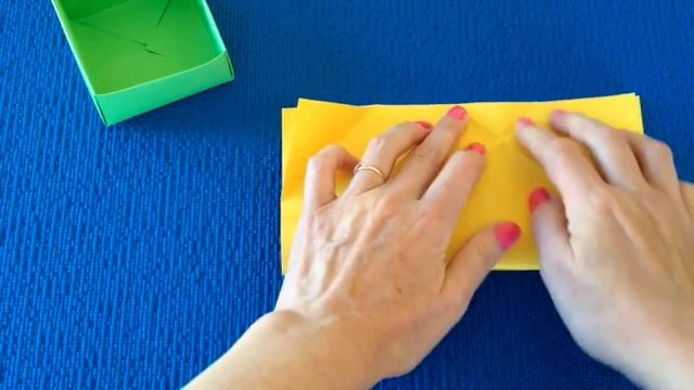 DIY: Оригами. Как сделать коробочку из бумаги для подарков. Коробочка из бумаги для мелочей!! смотреть онлайн