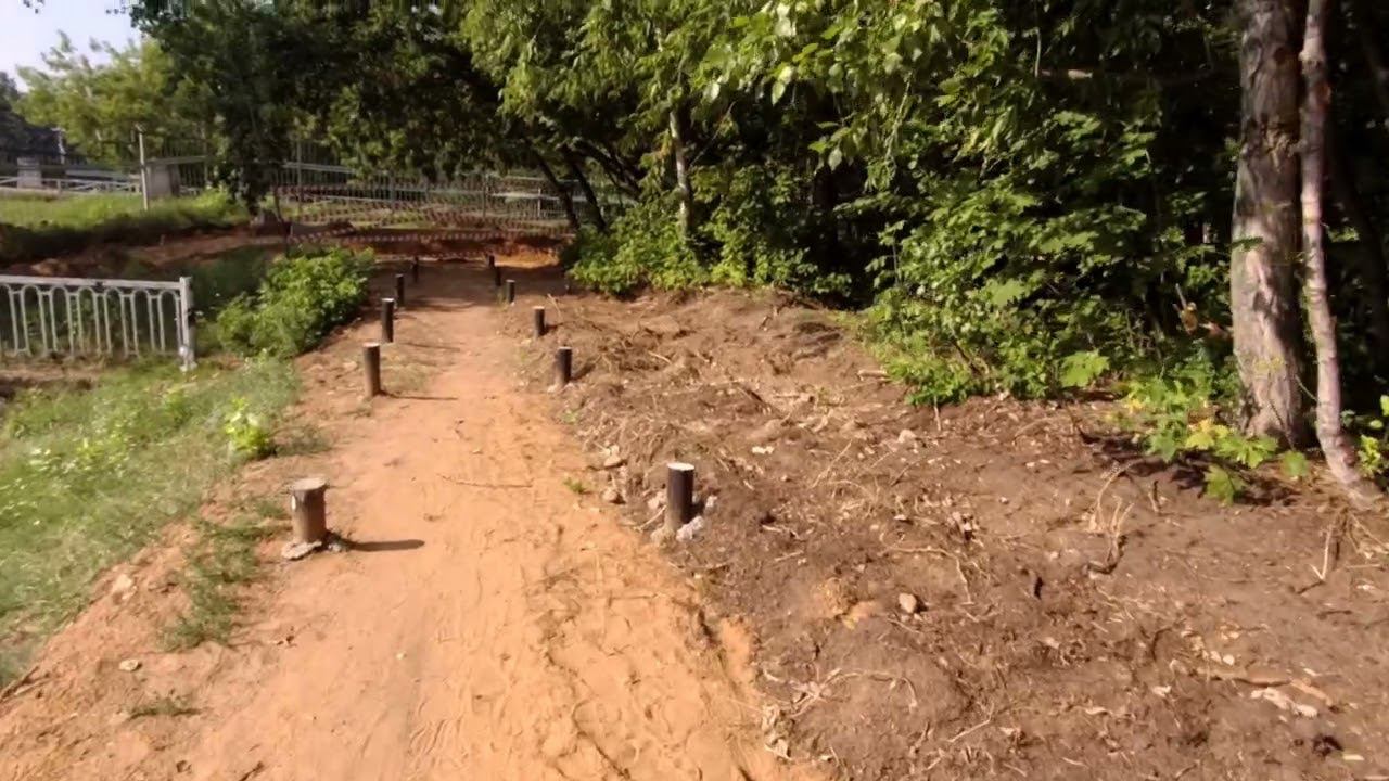 Строительство "Нового" парка вдоль канала Южное Тушино. 16.07.2024 смотреть онлайн