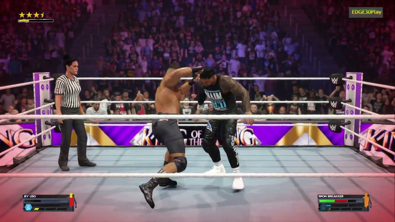 WWE2K24 Jey Uso vs Bron Breakker смотреть онлайн