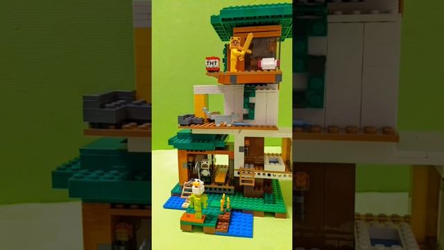 Лего набор Minecraft современный домик на дереве Shorts