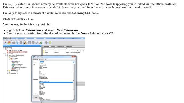 GIS: How to instal Pg-Trgm on Windows? смотреть онлайн