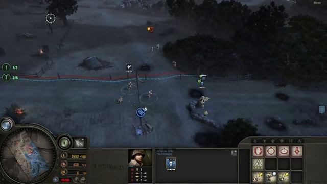 Company of Heroes - 101 Airborne Drop - Normandy Landings смотреть онлайн