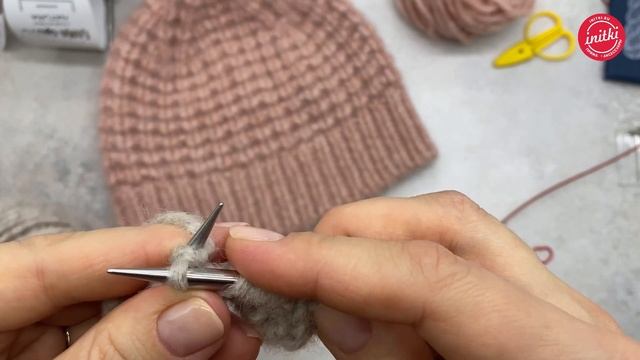 ШАПКА СПИЦАМИ - вяжем шапку к весне, мастер-класс от iNitki смотреть онлайн