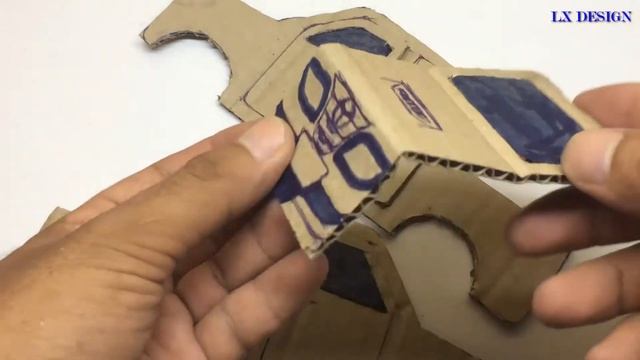 How To Make RC Toyota Hilux Vigo - Powered Car From Cardboard Very Easy