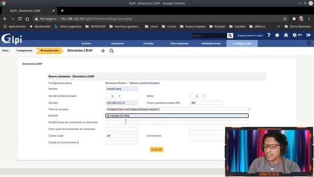 GLPI conexión con LDAP | canaltic.blog смотреть онлайн