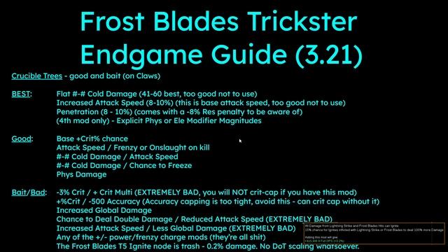 Frost Blades Trickster Min-maxed Endgame Guide (3.21 Crucible) - All Content Viable смотреть онлайн