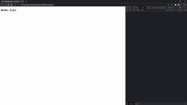 Learn JavaScript Basics in 20 Minutes | Lesson 01 | JavaScript for Beginners смотреть онлайн