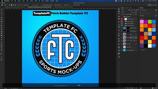 How to Use our Patch Maker v2 | Photoshop Action + Template смотреть онлайн