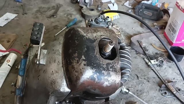 самодельный мотик с двигателем от муравья "кабанчик" 1 часть смотреть онлайн