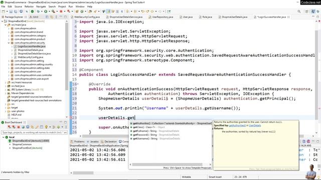 Spring Security Redirect User Based on Role Example смотреть онлайн