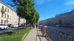 Фонтанка, прогулка по Санкт-Петербургу. Fontanka river, a walk around St. Petersburg.
