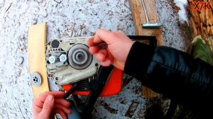 Цепная бензопила штиль мс 180 /замена звёздочки.