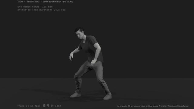 #iClone - Tektonik Tanz - #128bpm dance 3d animation смотреть онлайн