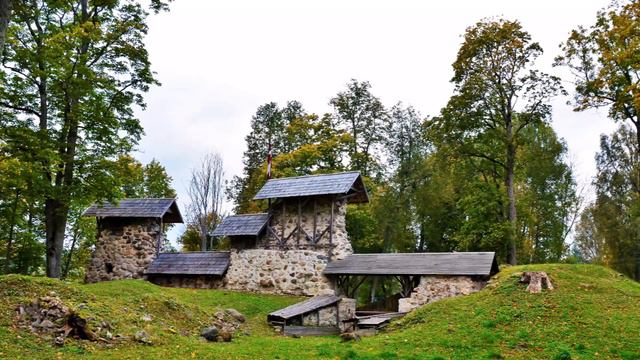 Ливонская крепость в Ропажи. смотреть онлайн
