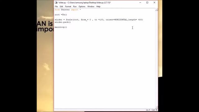 How to make Slider Bar in Python смотреть онлайн