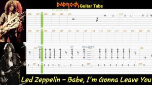 Babe, I'm Gonna Leave You - Led Zeppelin - Acoustic Guitar + Bass TABS Lesson