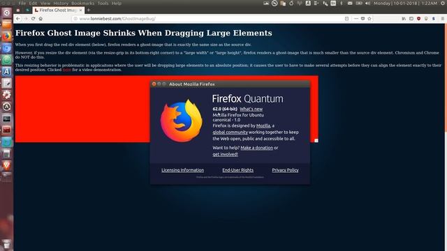 Firefox Drag and Drop (Ghost Image Bug) смотреть онлайн