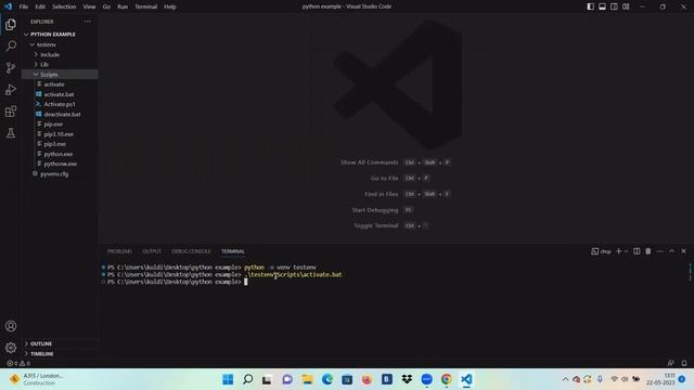 How to set up VIRTUAL ENVIRONMENT on Visual Studio Code-windows 11 смотреть онлайн