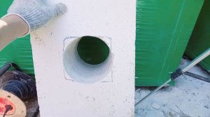 ВЕНТКАНАЛЫ в газобетоне своими руками.Вентиляция дом газобетон.Газоблок.Стройка