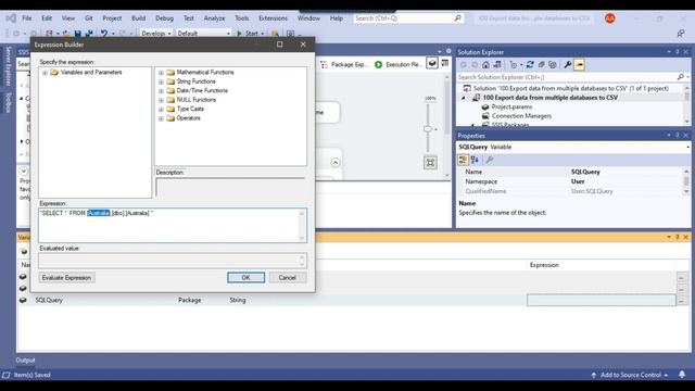 100 Export data from multiple databases to CSV files using SSIS смотреть онлайн