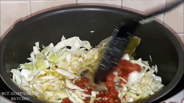ТУШЁНАЯ КАПУСТА С ФРИКАДЕЛЬКАМИ ? смотреть онлайн