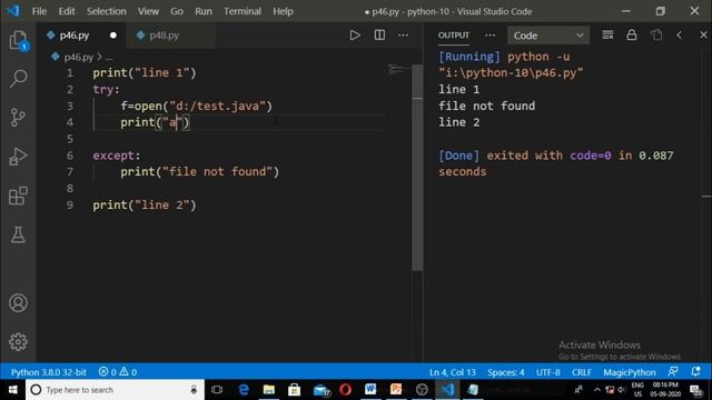 How to handle exception in python смотреть онлайн