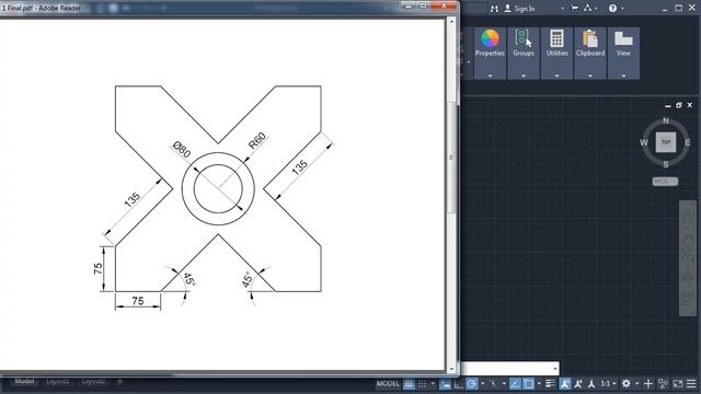 AutoCAD Drawing Tutorial for Beginners - 1 смотреть онлайн