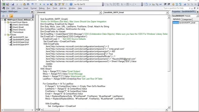 How To Send Emails Using Excel WITHOUT Outlook