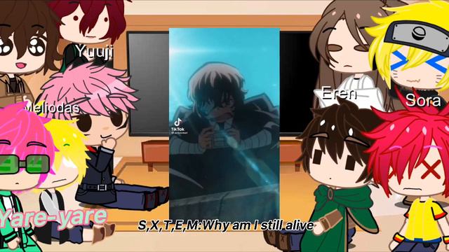 Anime Characters React To Each Other||Dazai [repost]