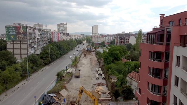 Реконструкция на бул. Т. Каблешков (01.08.2020) || Sofia, a Boulevard Reconstruction, Mavic Mini смотреть онлайн
