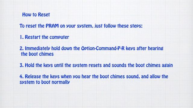 Reset mac PRAM تسريع ذاكرة الماك смотреть онлайн