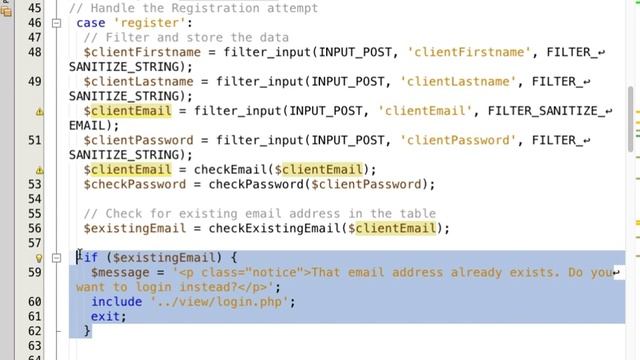Check for an Existing Email смотреть онлайн