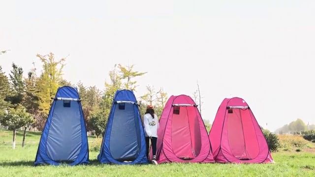Polyester 190T Portable Privacy Shower Toilet Camping Pop Up Tent смотреть онлайн
