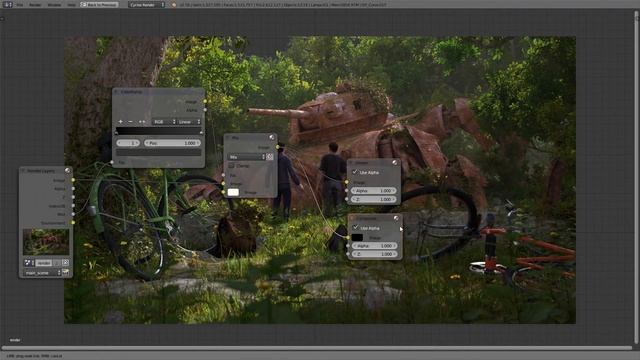 Movie Scene Creation in Blender 3D на русском языке 23 эффекты композа смотреть онлайн