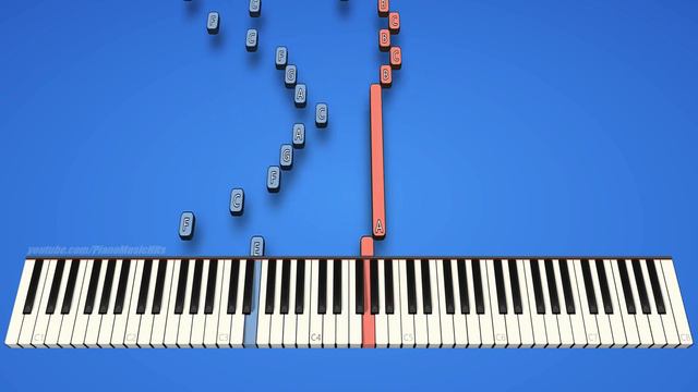 Yann Tiersen - La valse d'Amelie (piano cover & tutorial) смотреть онлайн