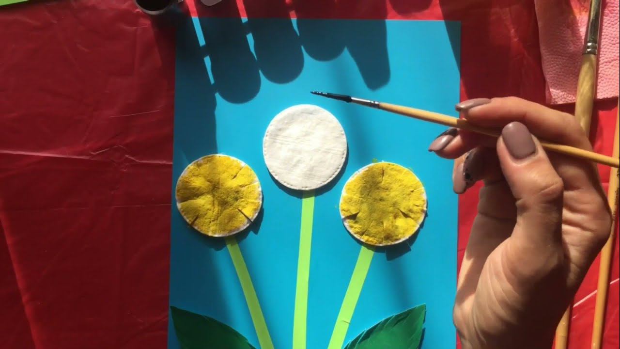 Аппликация Одуванчик смотреть онлайн