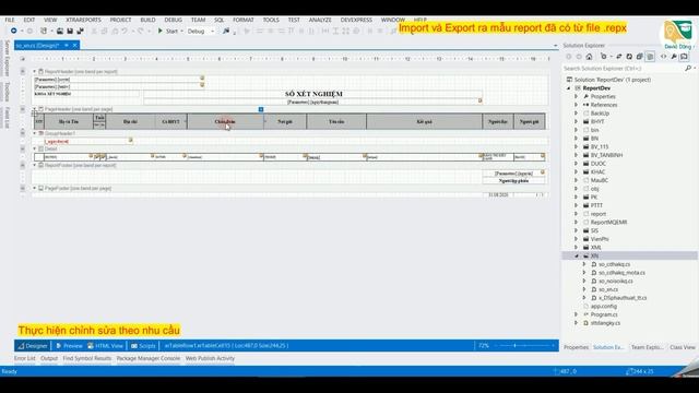 Chỉnh sửa XtraReport - Import và Export ra mẫu report đã có từ file .repx смотреть онлайн