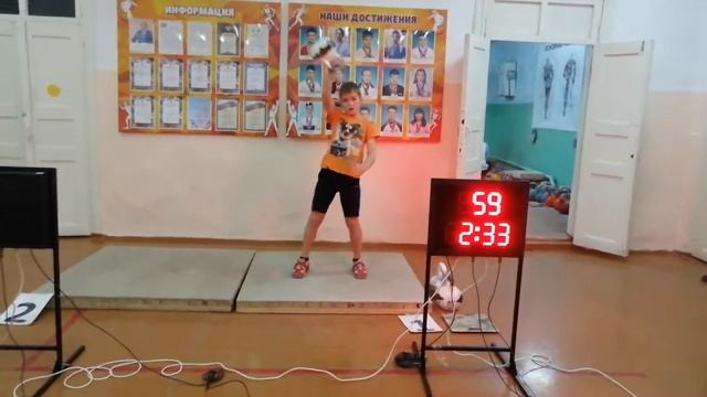 Гиревой спорт. Рывок 8кг: 120 (5минут). смотреть онлайн